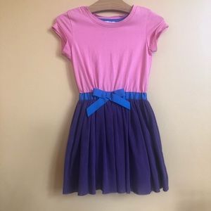 Hanna Andersson Girls Pink, Purple Tulle Dress 110